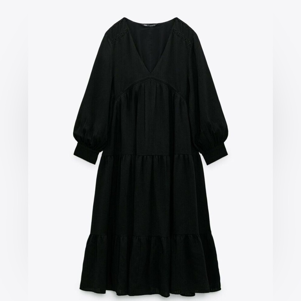 Zara Textured Midi Dress